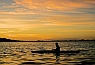 Kayaker at Sunrise, Bay of Conception